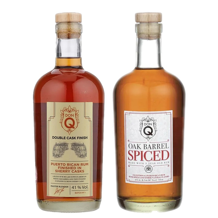 Don Q Double Cask Fin Sherry Cask Rum and Don Q Oak Barrel Spiced Rum