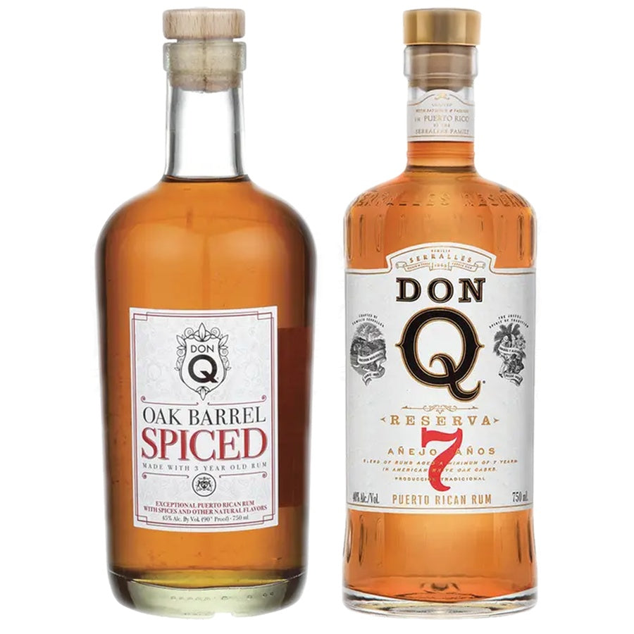 Don Q Oak Barrel Spiced Rum and Don Q Reserva 7 Year Old Rum