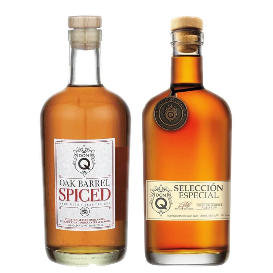 Don Q Oak Barrel Spiced Rum and Don Q Select Esp Dist Blend Rum