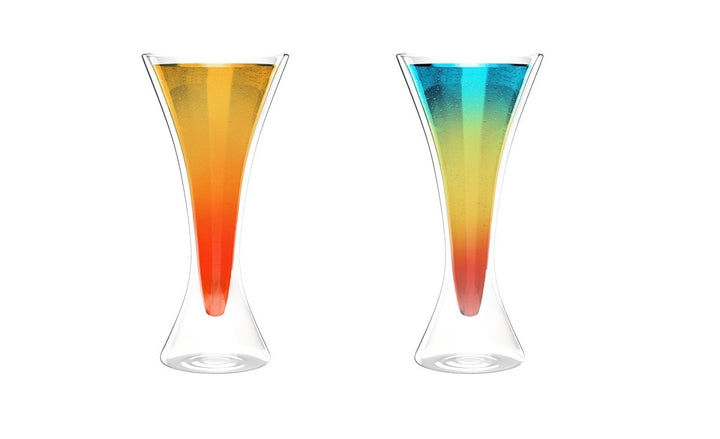 Double Walled Cocktail Martini Glasses - 210 mL / 7 fl. oz Set of 2 or 4 - BottleBuzz