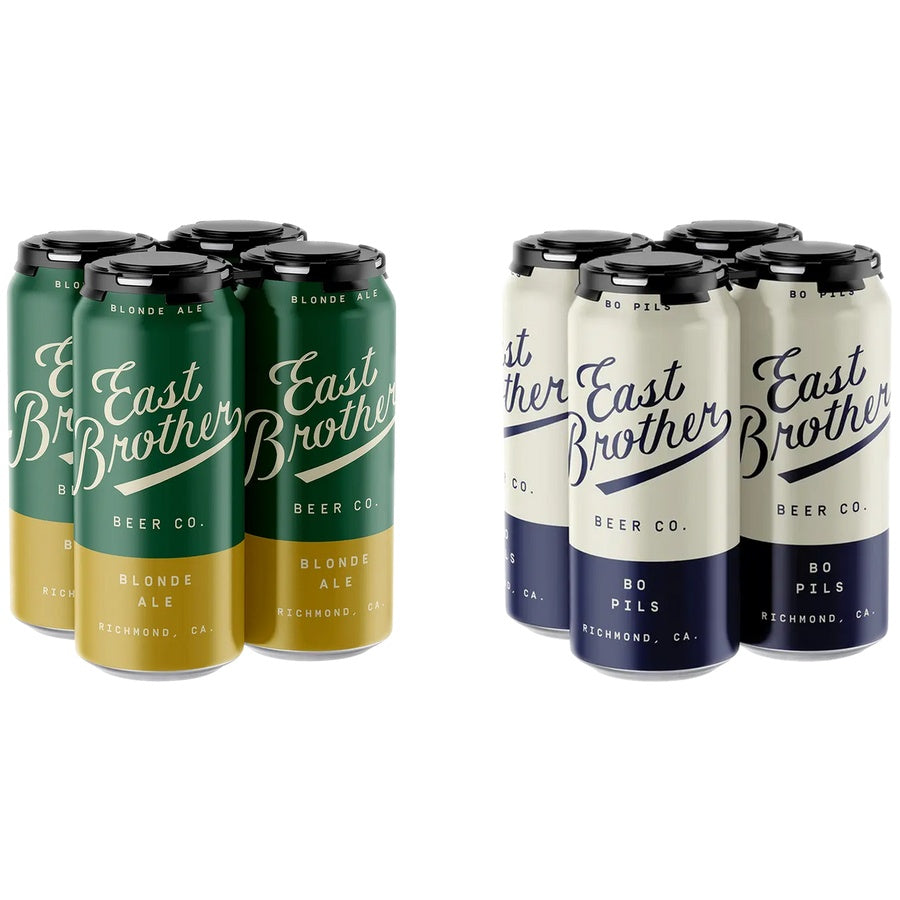 East Brother Blonde Ale 24 Pack and East Brother Bo Pilsner 24 Pack