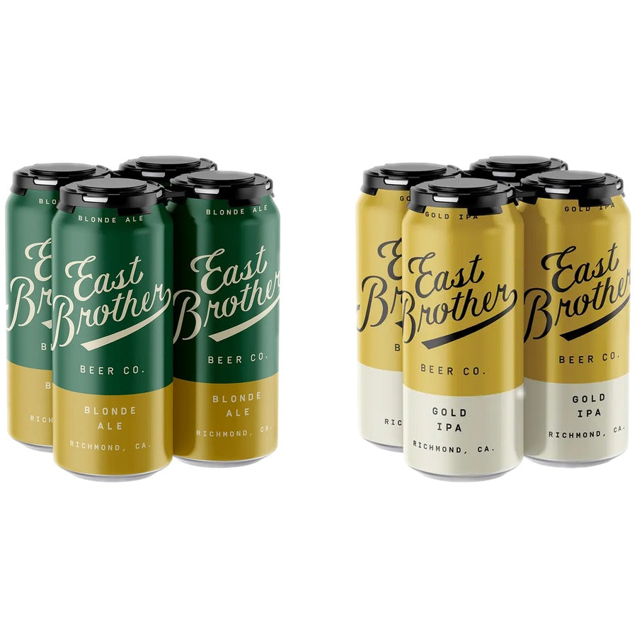 East Brother Blonde Ale 24 Pack and East Brother Gold IPA 24 Pack