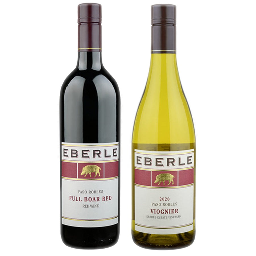Eberle Full Boar Red and Eberle Viognier Mill Rd Vineyard