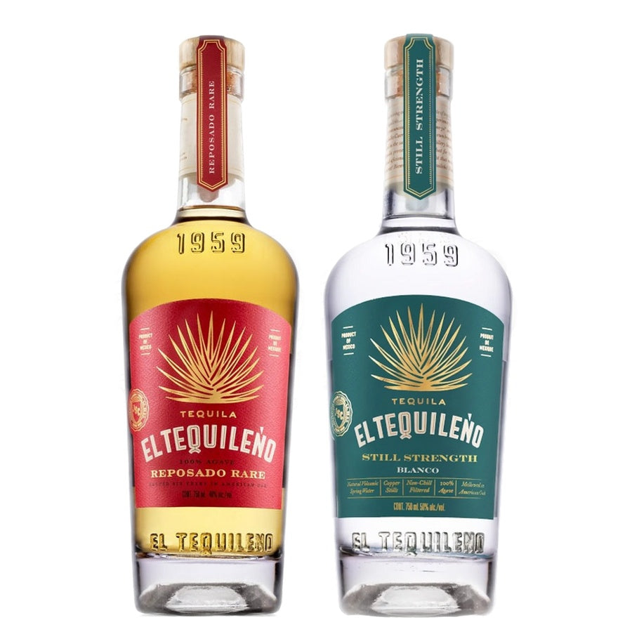 El Tequileno Reposado Rare Tequila and El Tequileno Tequila Blanco Still Strength