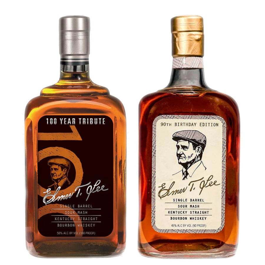 Elmer T. Lee '100 Year Tribute' Bourbon and Elmer T. Lee '90th Birthday Edition' Bourbon