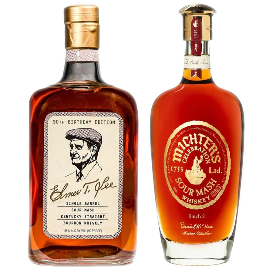 Elmer T. Lee '90th Birthday Edition' Bourbon and Michter's "Celebration" Sour Mash Batch 2