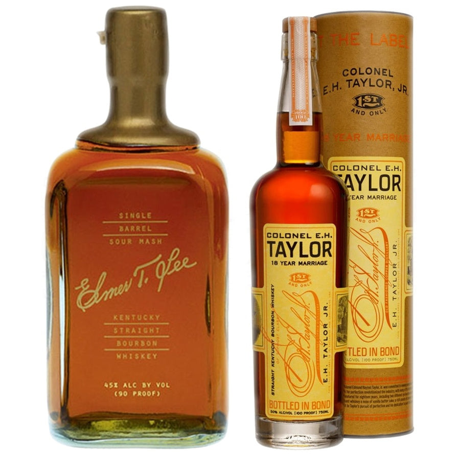 Elmer T. Lee 'Gold Wax' Bourbon and E.H. Taylor 18 Year Marriage Bourbon