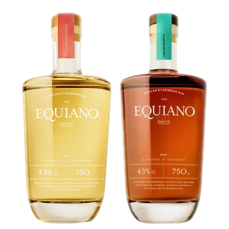 Equiano 3 Year Old Light Rum and Equiano Original Rum