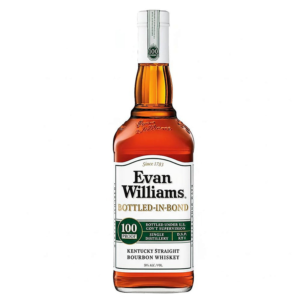 Evan Williams Straight Bourbon White Label Bottled In Bond 1L