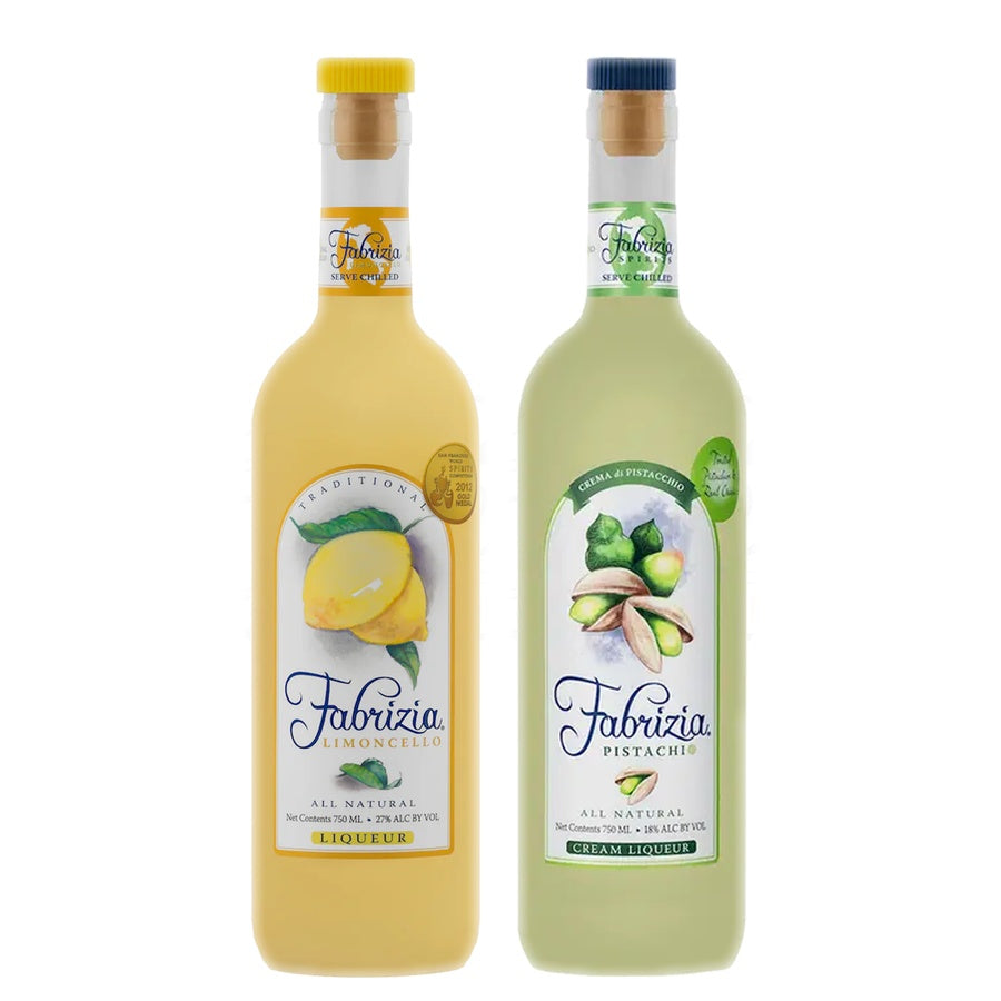 Fabrizia Limoncello Liqueur and Fabrizia Pistachio Cream Liqueur