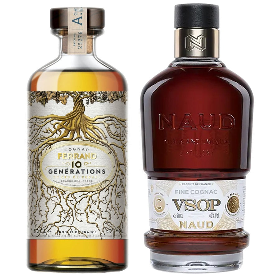 Ferrand 10 Generations Cognac and Naud Cognac VSOP