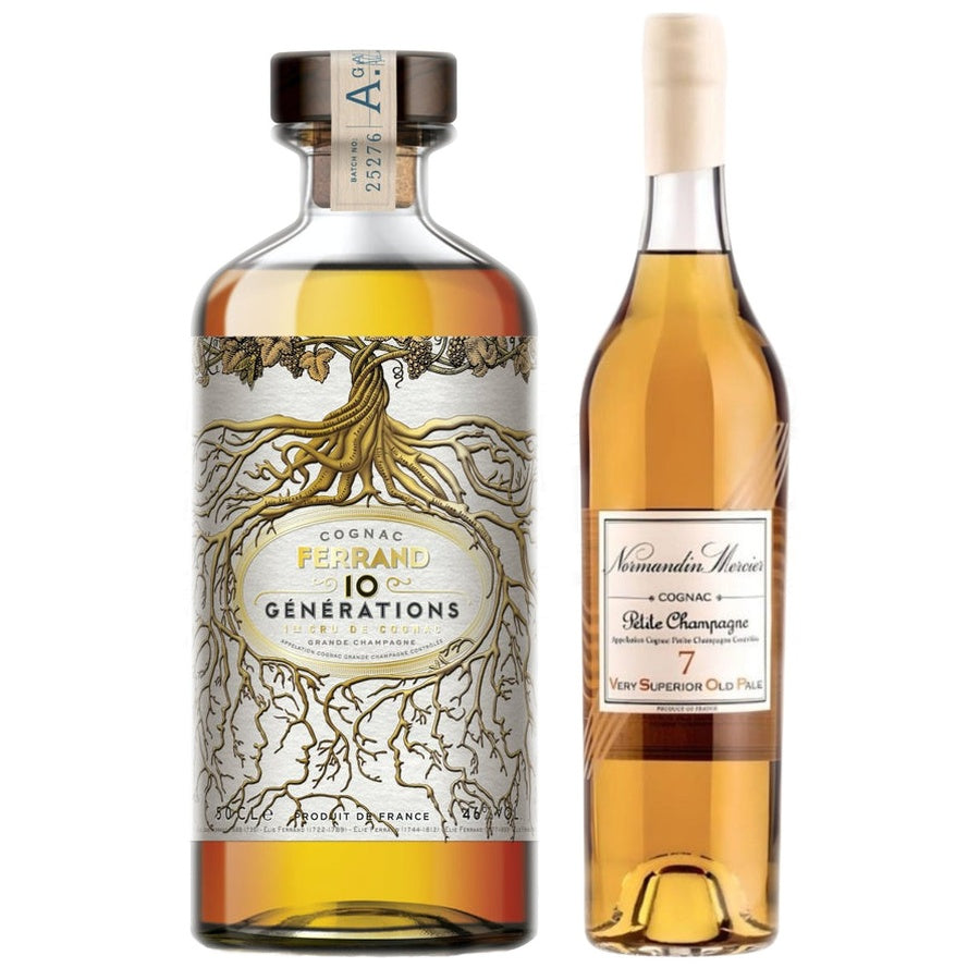 Ferrand 10 Generations Cognac and Normandin Mercier Petite Champagne Cognac Vsop 7 Year