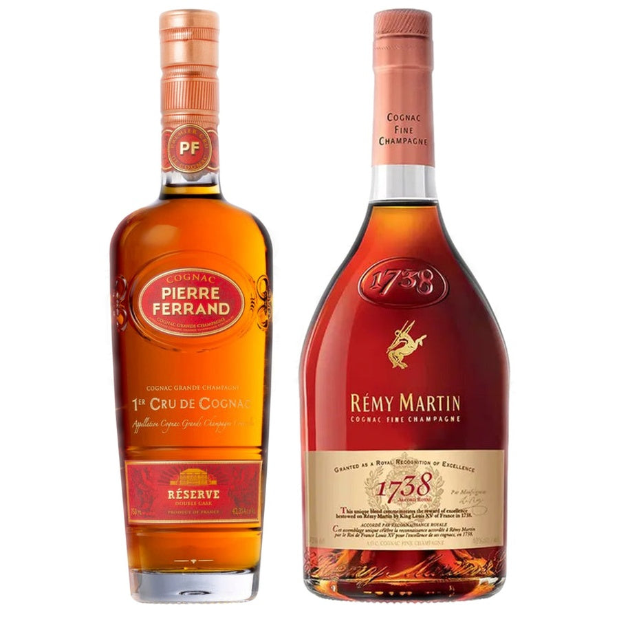 Ferrand Reserve Double Cask Cognac and Remy Martin 1738 Accord Royal Cognac