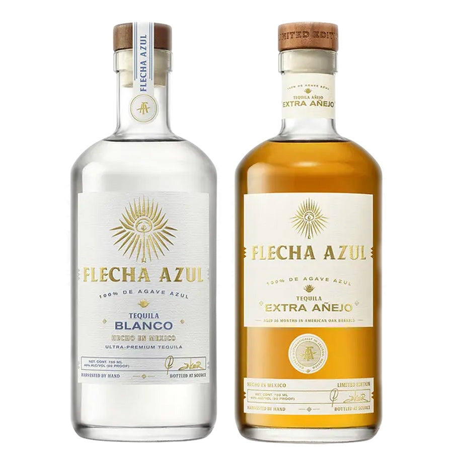 Flecha Azul Tequila Blanco and Flecha Azul Tequila Extra Anejo 3 Yr