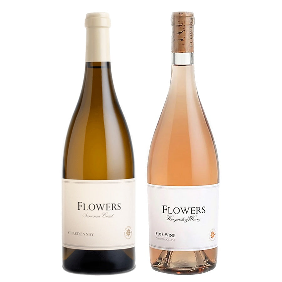 Flowers Chardonnay Sonoma Coast and Flowers Rose Wine Sonoma Coast