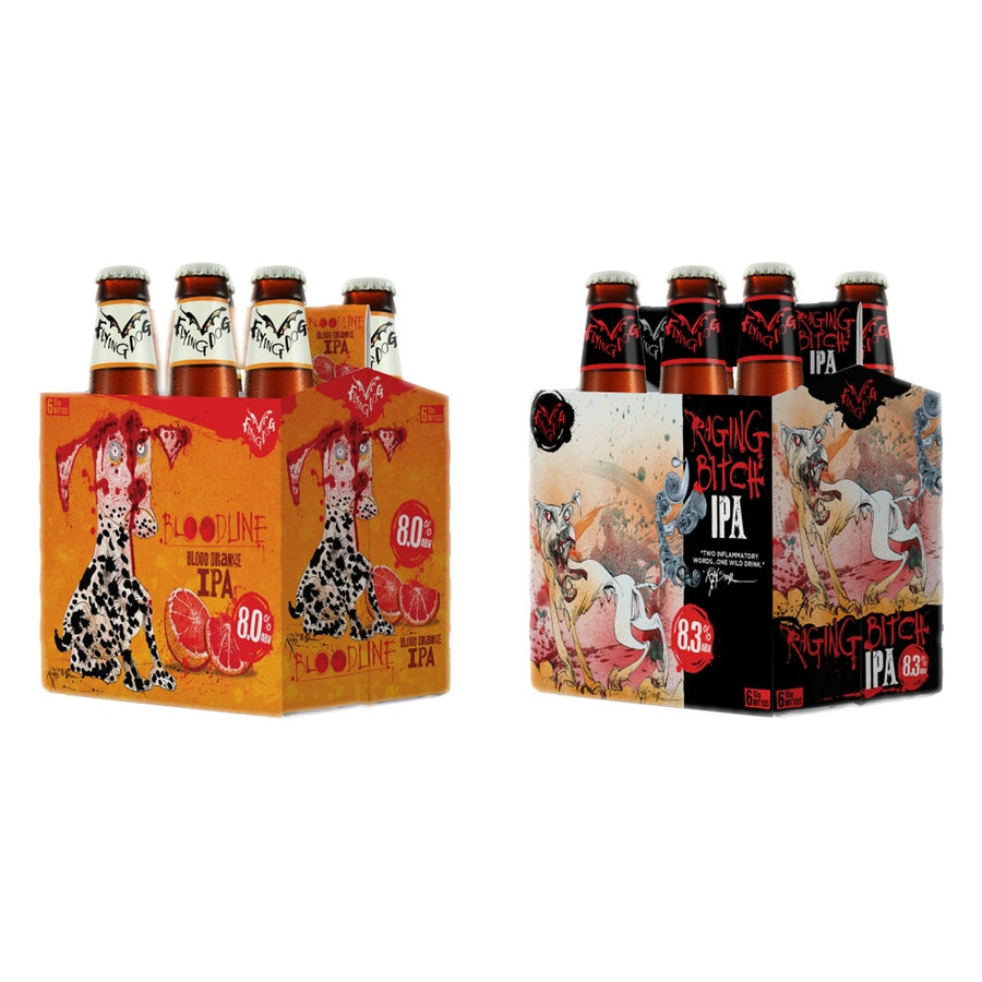 Flying Dog Bloodline Orang Ale 24 Pack and Flying Dog Ragin Bitch 24 Pack
