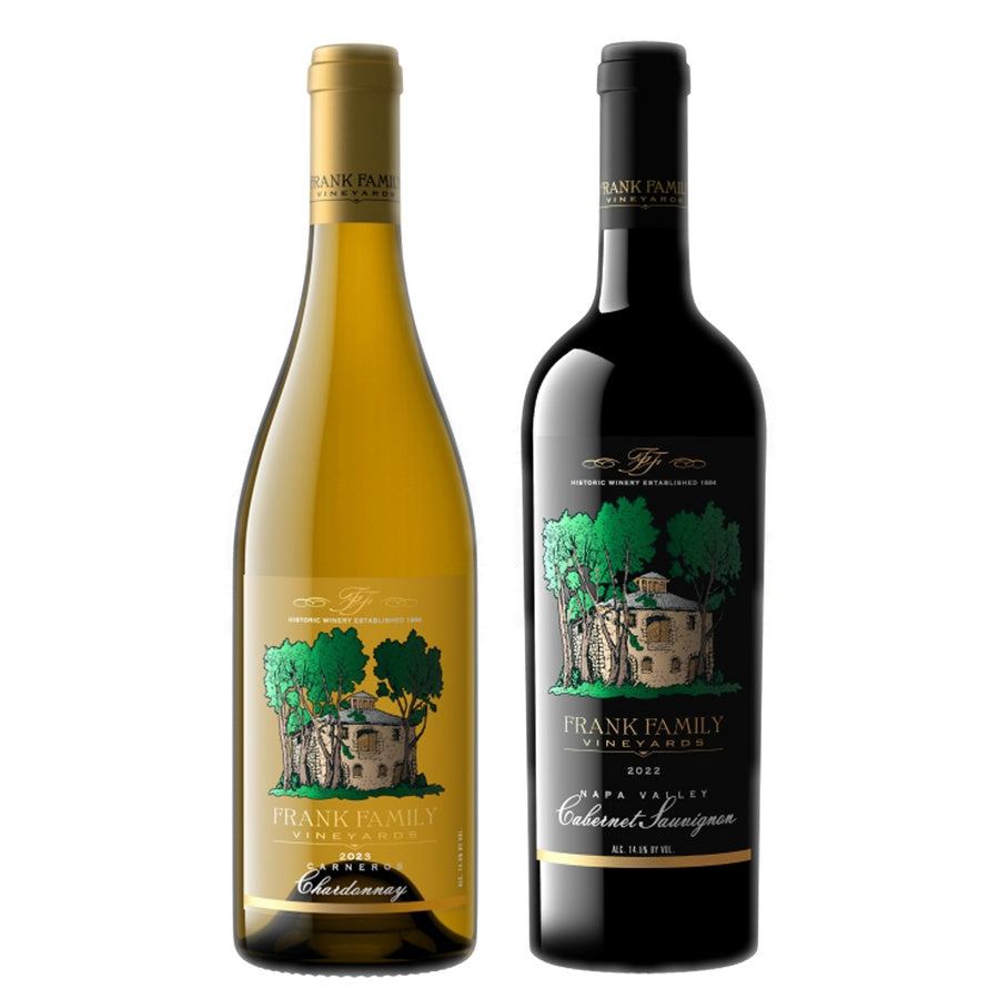 Frank Family Vineyards Chardonnay and Frank Family Vineyards Frank Family Napa Valley Cabernet Sauvignon