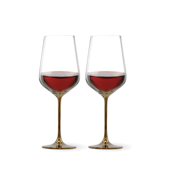Full-Bottle Premium Artisan Copper Wine Glasses (750 mL / 25 fl. oz) (Set  of 2)