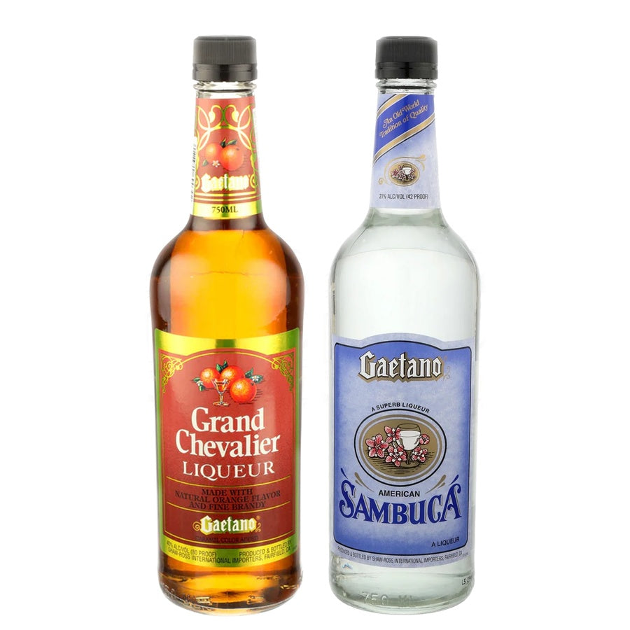 Gaetano Grand Chevalier Liqueur and Gaetano Sambuca Liqueur