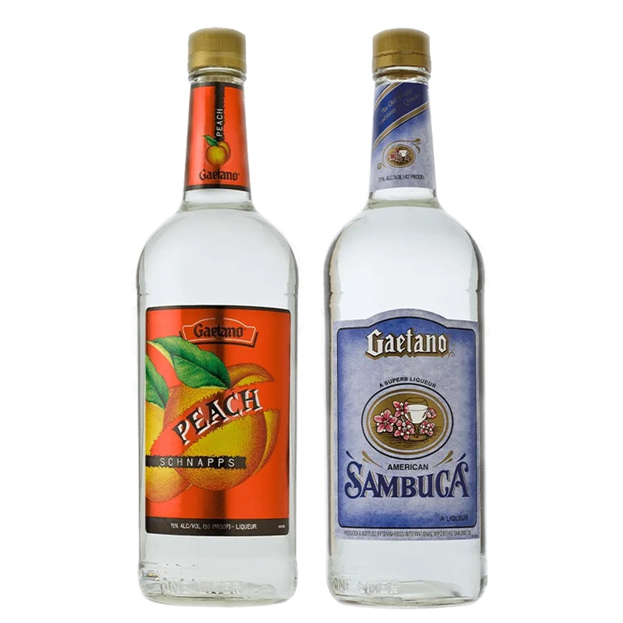 Gaetano Peach Schnapps and Gaetano Sambuca