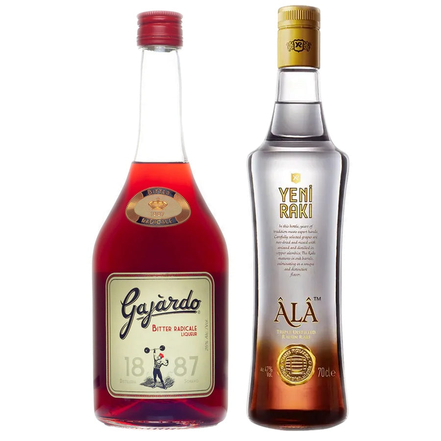 Gajardo Bitter Radicale Liqueur and Yeni Raki Ala