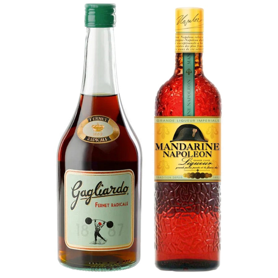 Gajardo Fernet Radicale Liqueur and Mandarine Napoleon Grande Liqueur Imperiale
