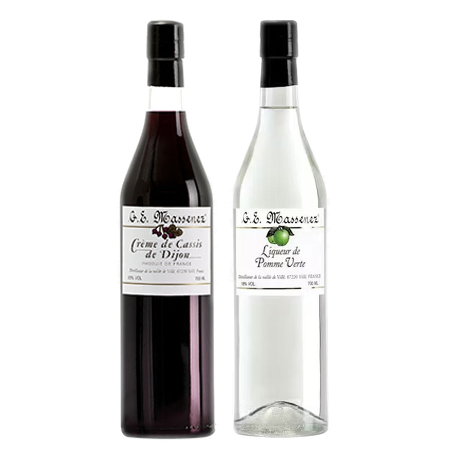 Ge Massenez Creme De Cassis and Ge Massenez Liqueur Pomme Verte