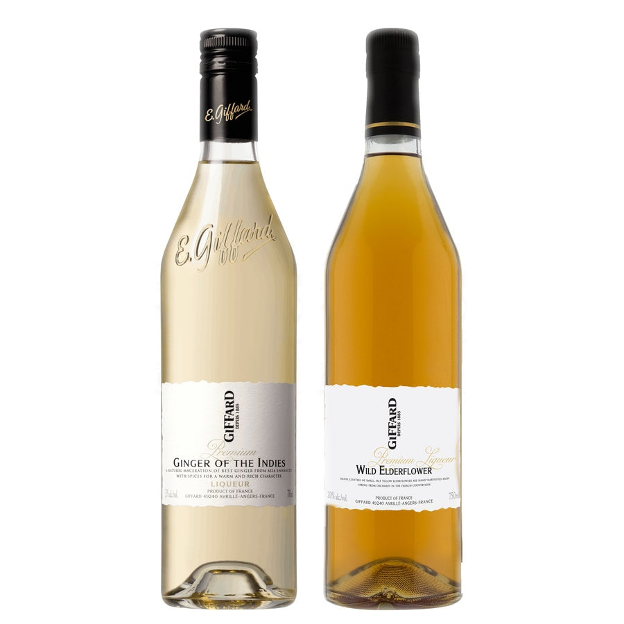 Giffard Ginger of the Indies Liqueur and Giffard Wild Elderflower Liqueur