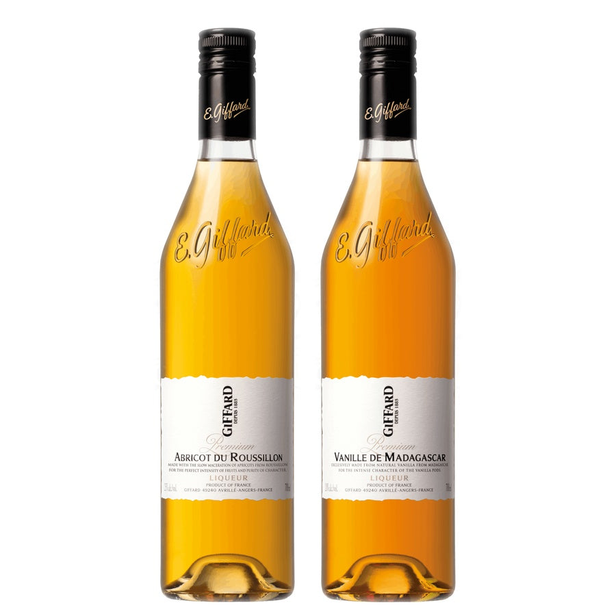 Giffard Roussillon Apricot Liqueur and Giffard Vanille de Madagascar Liqueur