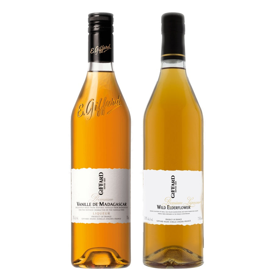 Giffard Vanille de Madagascar Liqueur and Giffard Wild Elderflower Liqueur