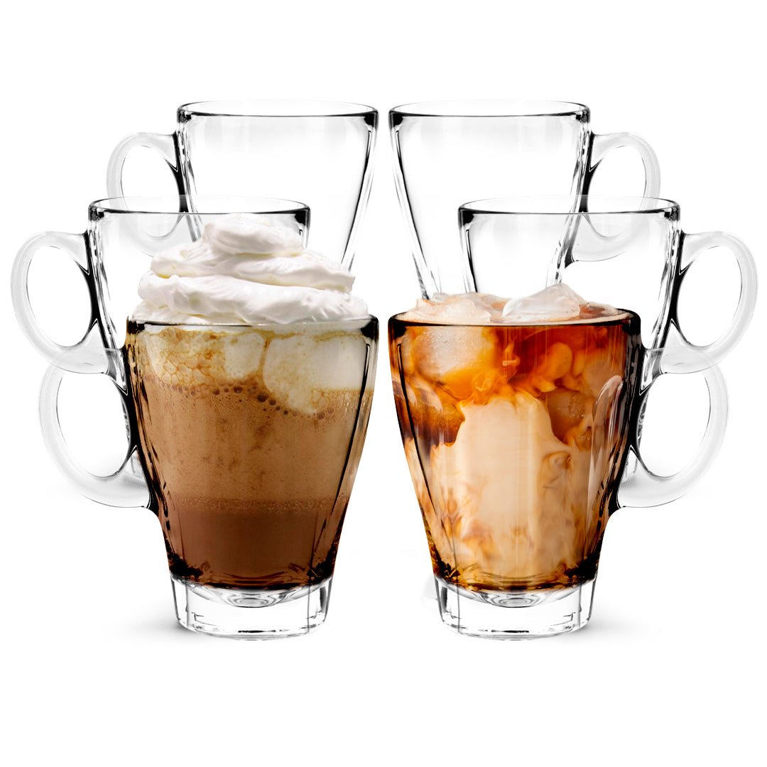 Glass Americano Coffee Cup - 12oz - Set of 6 - BottleBuzz