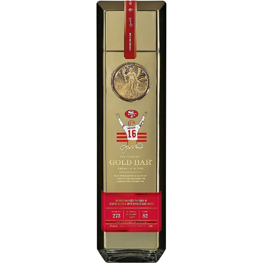 Gold Bar Blended American Whiskey Premium Blend Joe Montana - BottleBuzz