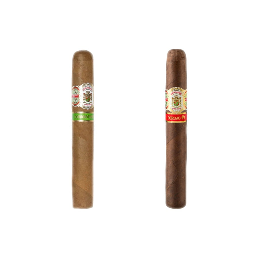 Gran Habano Gran Robusto 1 Connecticut Robusto (6x54) and Gran Habano Gran Robusto 5 Corojo Robusto (6x54)