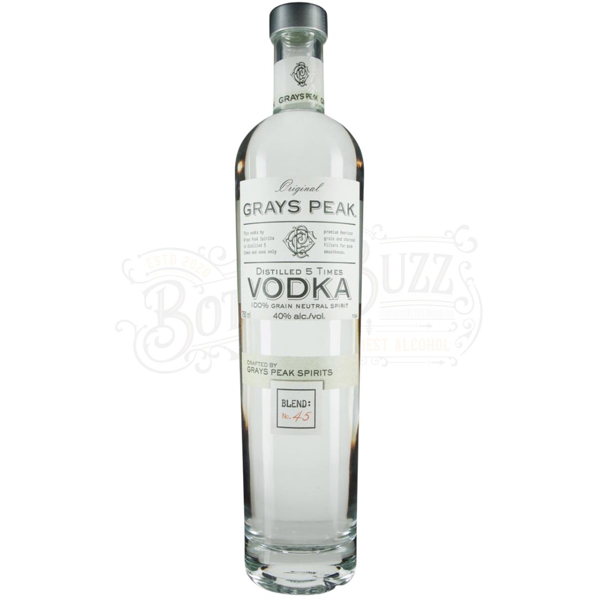 Grays Peak Vodka - BottleBuzz
