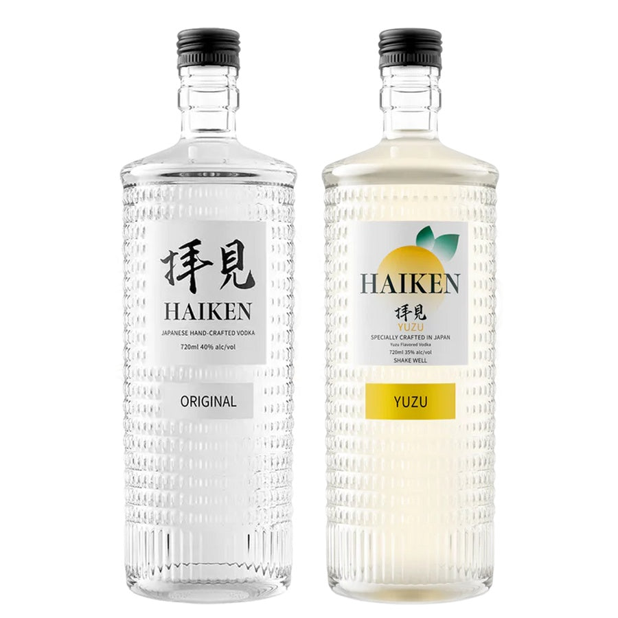 Haiken Japanese Vodka and Haiken Yuzu Flavored Vodka