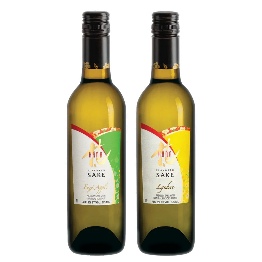 Hana Fuji Apple Flavored Sake and Hana Lychee Flavored Sake