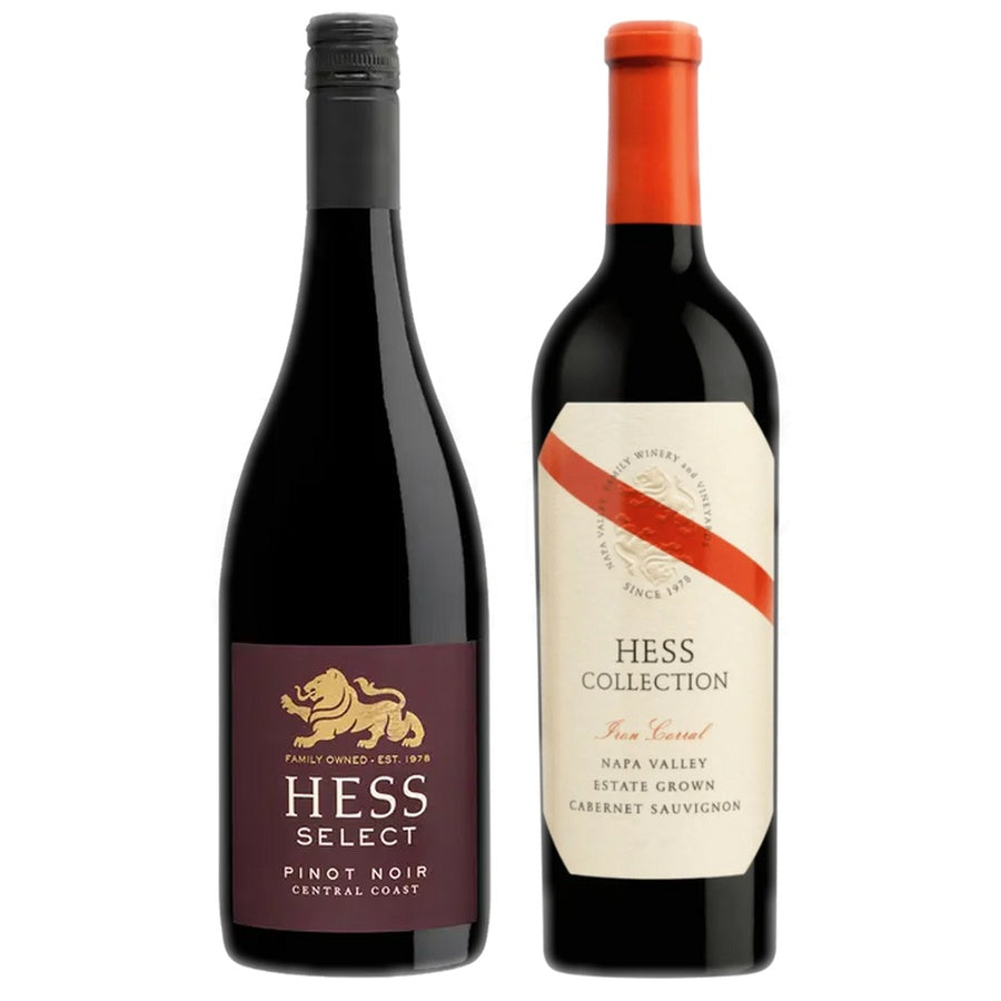 Hess Select Pinot Noir and Iron Corral Cabernet Sauvignon