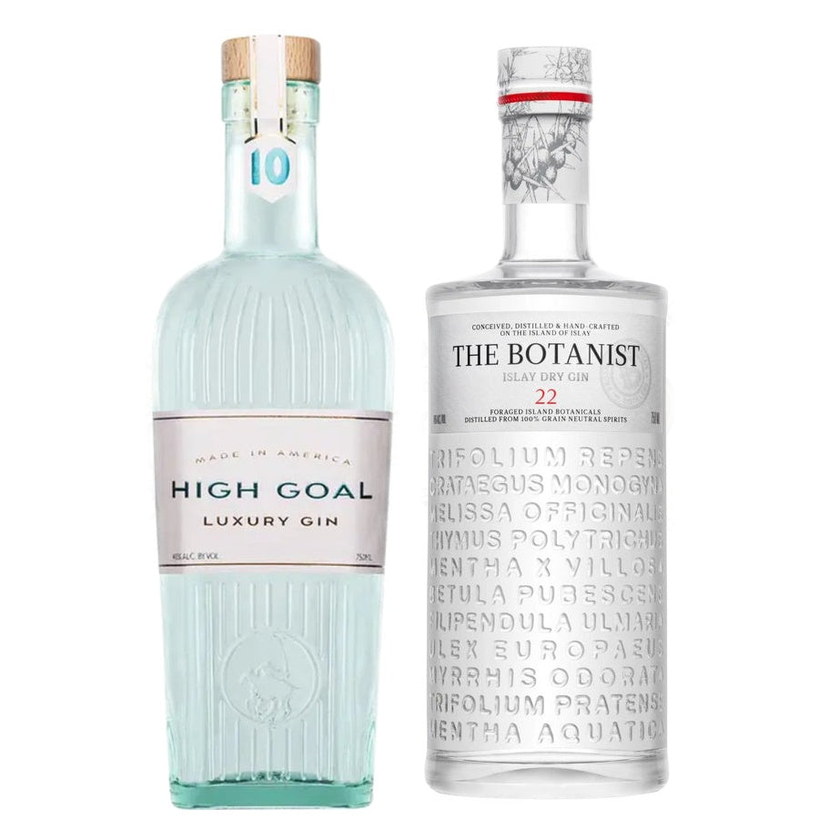 High Goal Luxury Gin and The Botanist Islay Gin