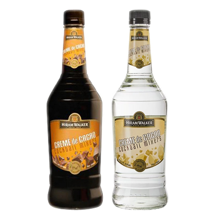 Hiram Walker Creme De Cacao Dark and Hiram Walker Creme De Cacao White