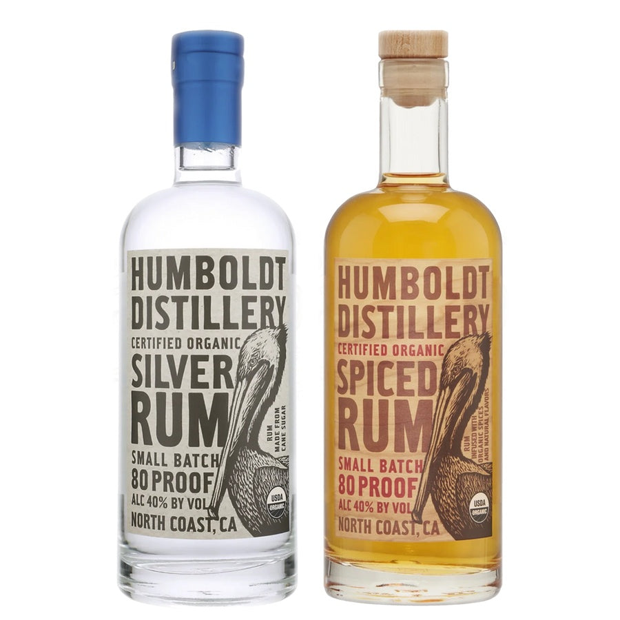 Humboldt Distillery Light Rum Small Batch and Humboldt Distillery Spiced Rum Small Batch