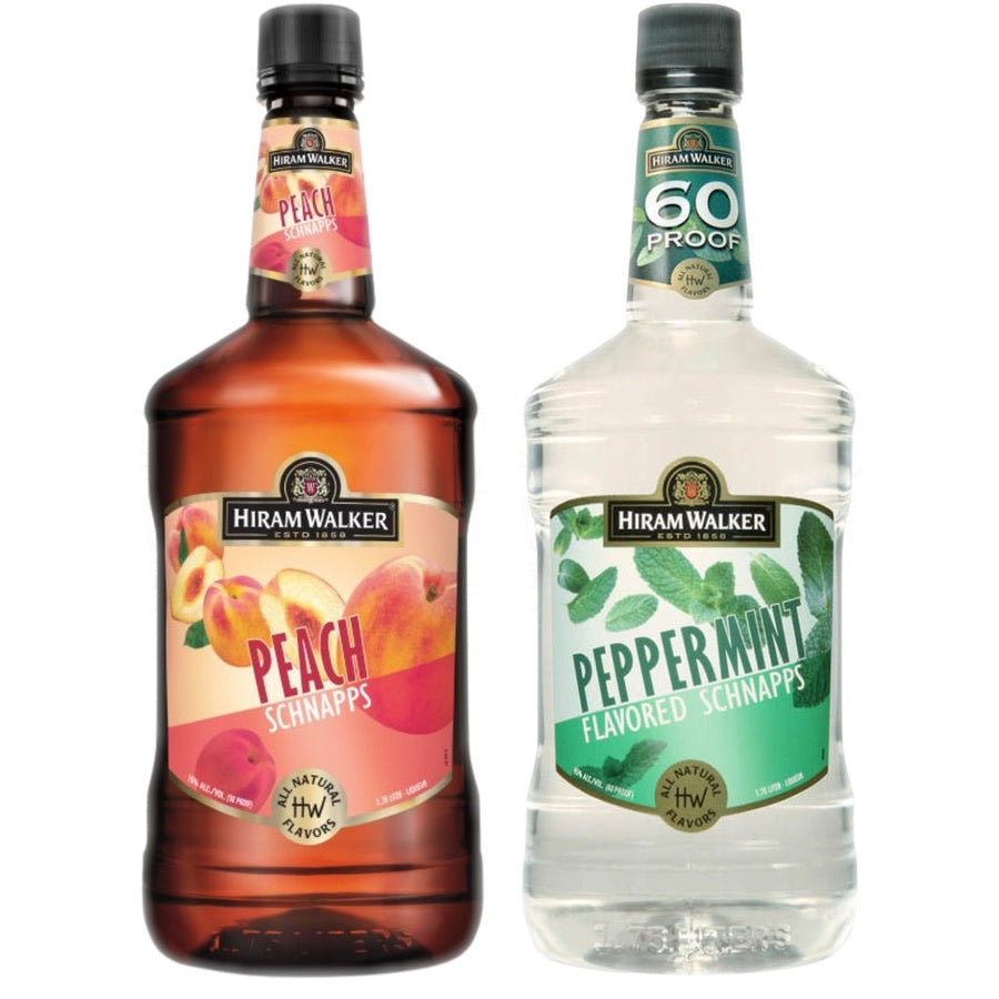 HW Peach Schnapps and HW Peppermint Schnapps