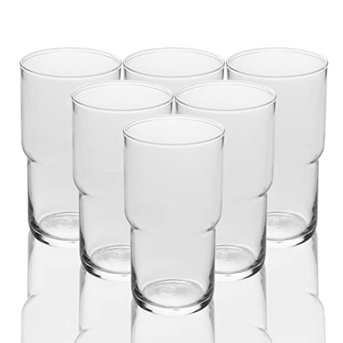 Iced Coffee Glasses - Set of 6 (15oz/21oz) - BottleBuzz