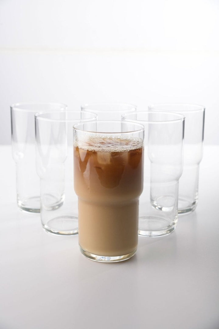 Iced Coffee Glasses - Set of 6 (15oz/21oz) - BottleBuzz