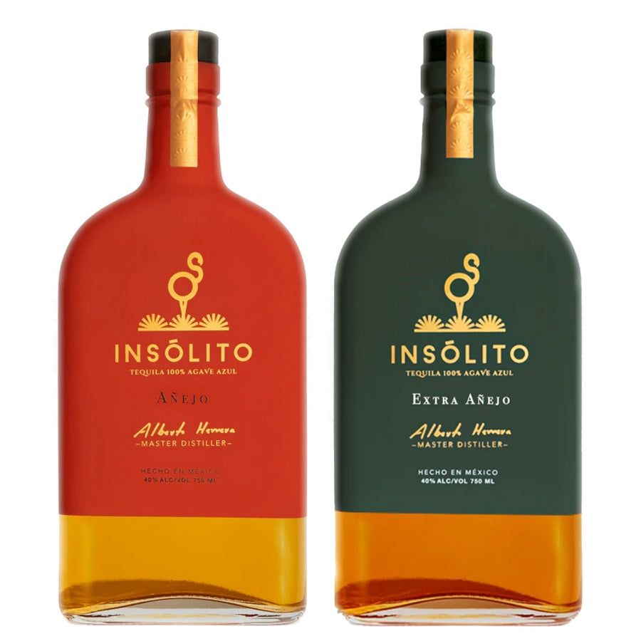 Insolito Tequila Anejo and Insolito Tequila Extra Anejo 4 Yr