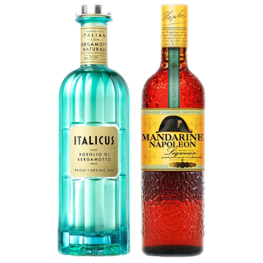 Italicus Rosolio Di Bergamotto Liqueur and Mandarine Napoleon Grande Liqueur Imperiale