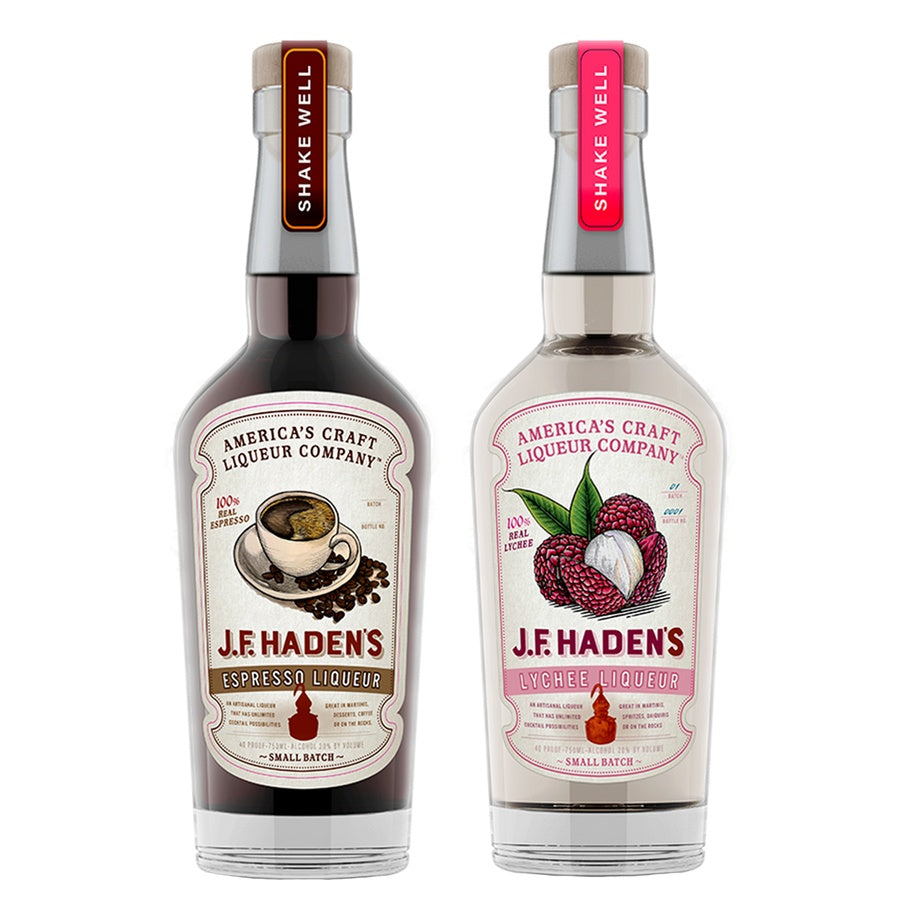 J.F. Hadens Espresso Liqueur and J.F. Hadens Lychee Liqueur