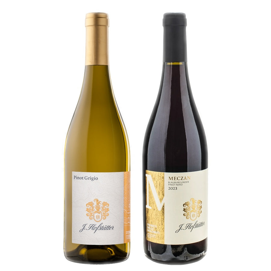 J. Hofstatter Pinot Grigio and J. Hofstatter Pinot Nero Mezcan
