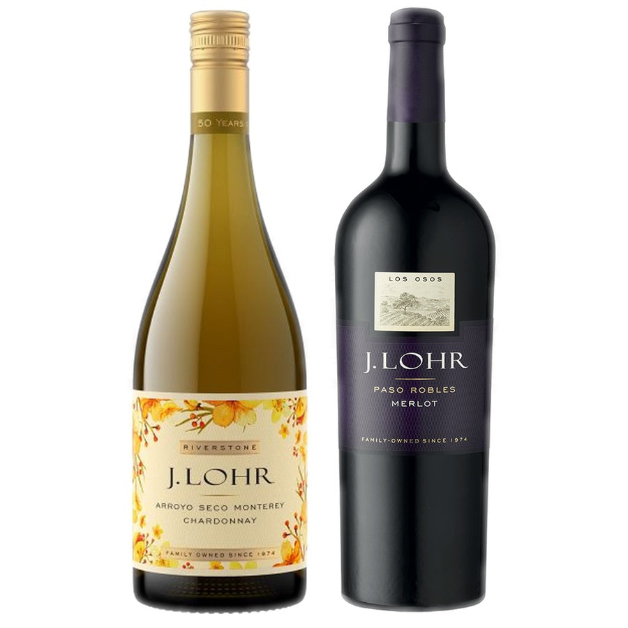 J. Lohr Chardonnay Riverstone Retail and J. Lohr Merlot Los Osos