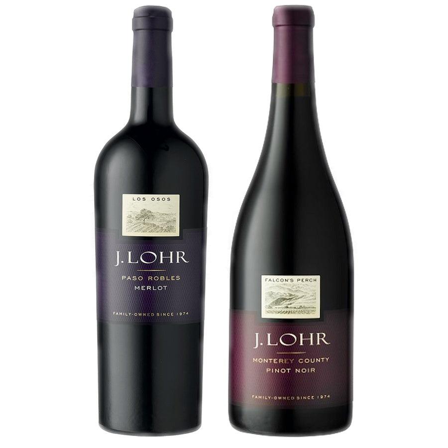 J. Lohr Merlot Los Osos and J. Lohr Pinot Noir Falcon's Perch