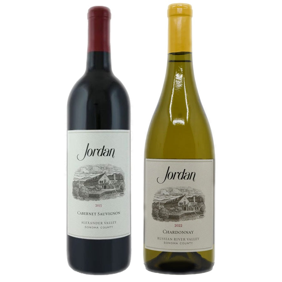 Jordan Cabernet Sauvignon Alexander Valley and Jordan Chardonnay Russian River Valley